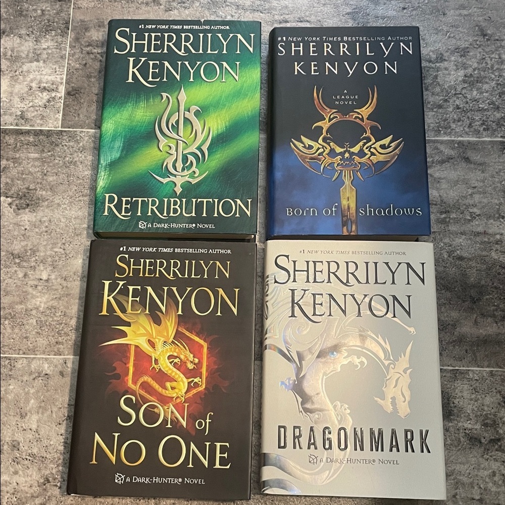 Set of 7 books hardcover & soft cover by Sherrilyn Kenyon